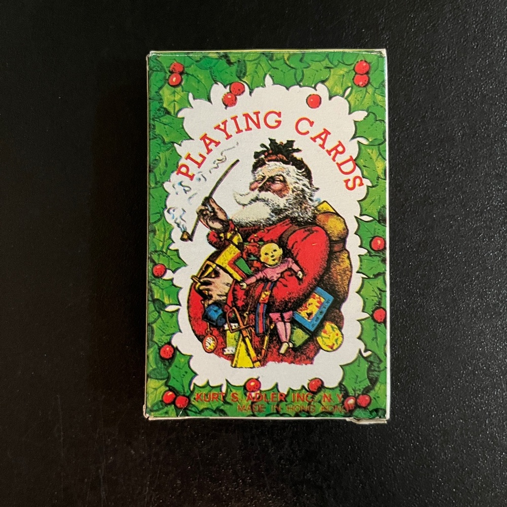 Santa’s World Playing Cards in Original Box Complete Vintage Christmas